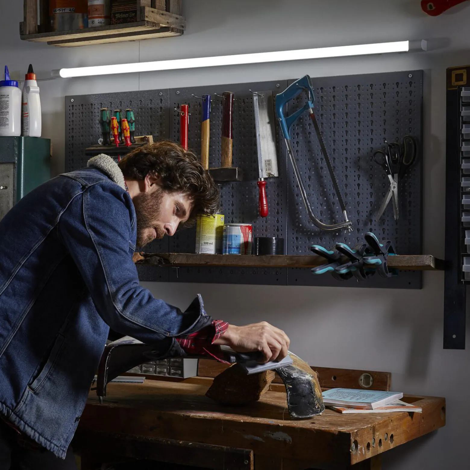 OSRAM LED-valolista VALUE BATTEN, 63 cm, metalli, 4 000 K