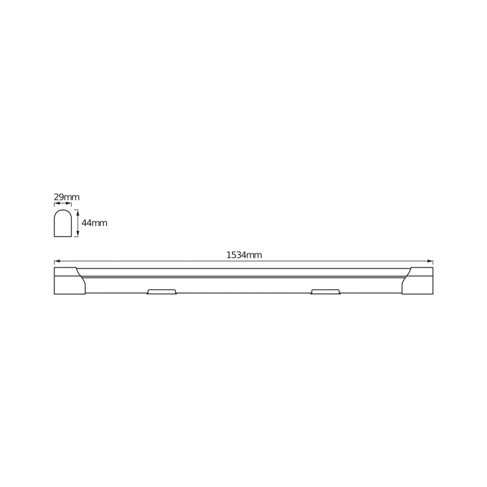 OSRAM LED-valolista VALUE BATTEN, 153 cm, metalli, 4 000 K