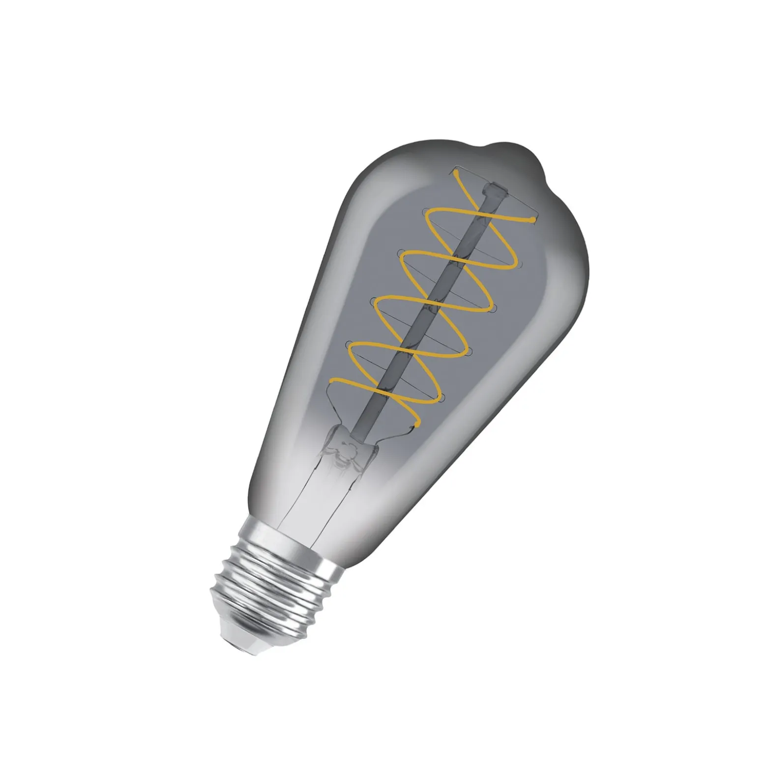OSRAM LED Vintage 1906 Edison, harmaa, E27, 7,8 W, 818, dim.