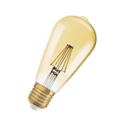 OSRAM LED Vintage 1906 Edison, kultainen, E27, 6,5 W, 824, dim.