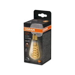 OSRAM LED Vintage 1906 Edison, kultainen, E27, 4,8 W, 822, dim.