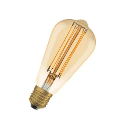 OSRAM LED Vintage 1906 Edison, kultainen, E27, 5,8 W, 822, dim.