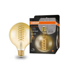 OSRAM LED Vintage 1906, G125, E27, 8,8 W, kulta, 824, himmennettävä