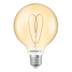 OSRAM LED Vintage G95 E27 8W 922 sydän hehkulamppu kultainen himmeä