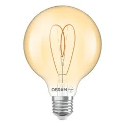 OSRAM LED Vintage G95 E27 4,9W 922 Sydän hehkulamppu kultainen himmeä
