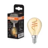 OSRAM LED Vintage P40 E14 4,9W 922 Spiral Filament kultainen himmennetty