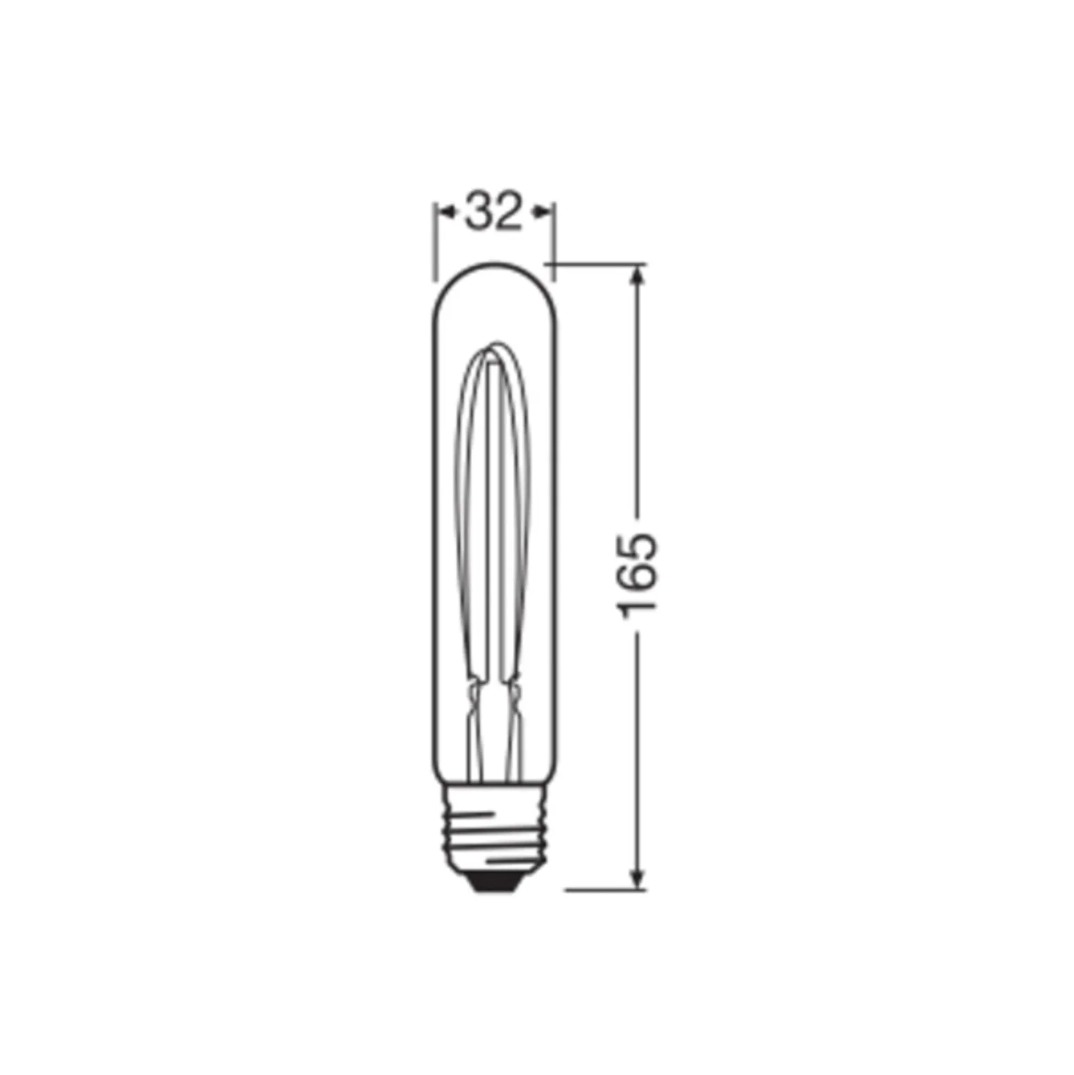 OSRAM LED Vintage 1906, putki, kultainen, E27, 4,8 W, 822, dim.
