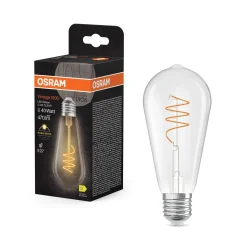 OSRAM LED Vintage ST64 E27 3,4W 927 kierrehehkulanka kirkas kirkas