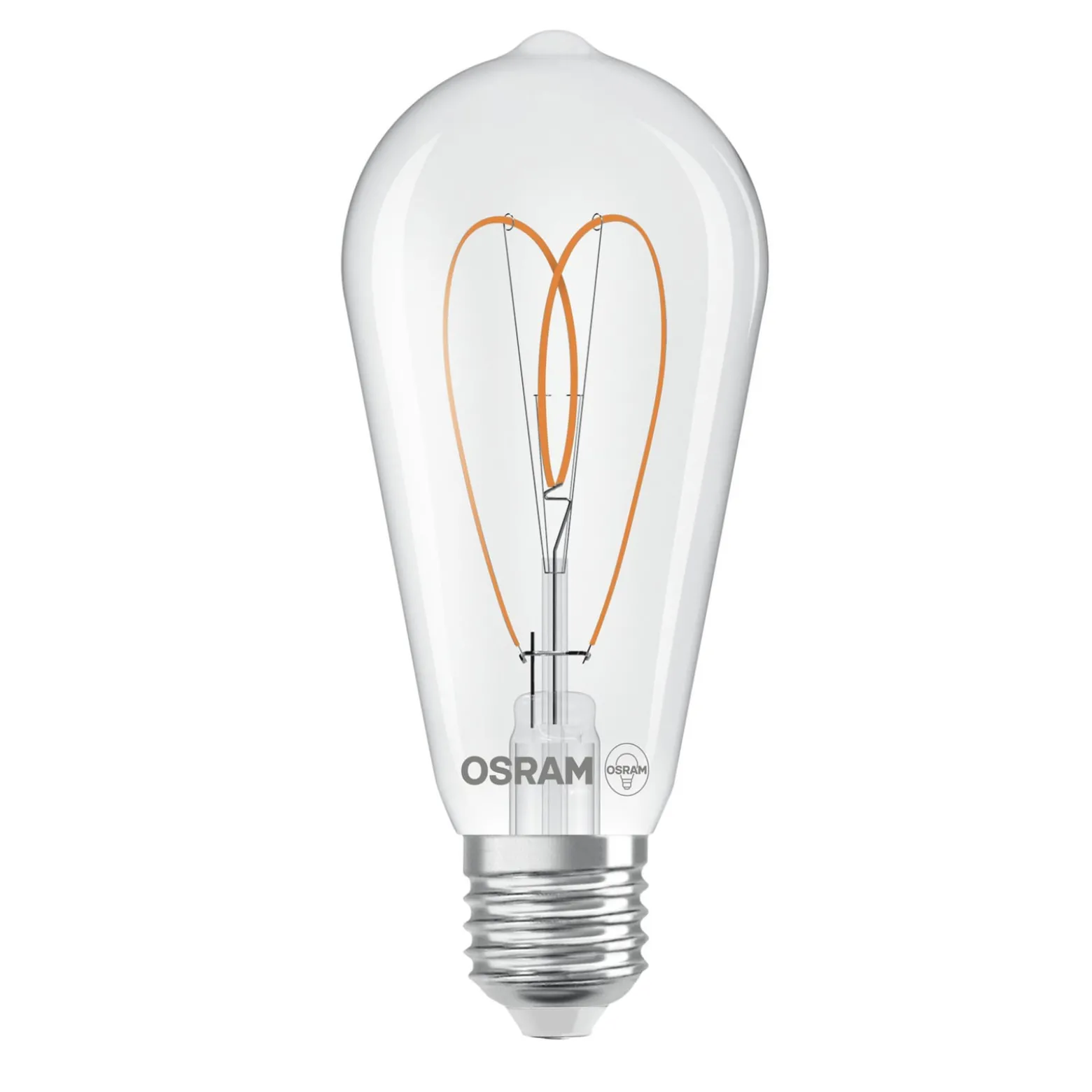 OSRAM LED Vintage ST64 E27 7,2W 927 Sydän hehkulamppu kirkas himmeä