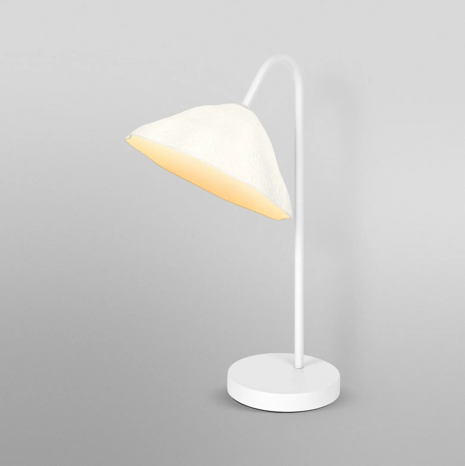 OSRAM pöytälamppu Decor Lotus Leaf, 1-lamppuinen, valkoinen, paperi, E14