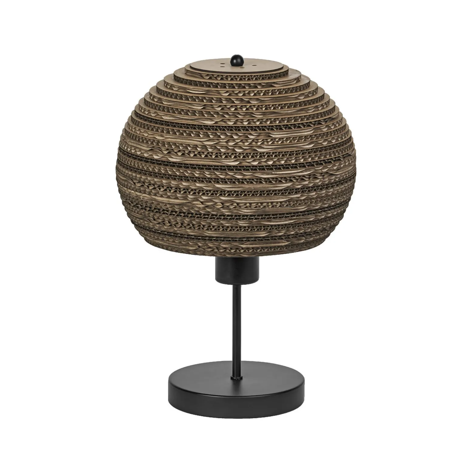 OSRAM pöytävalaisin BALL, ruskea, korkeus 39 cm, aaltopahvi, E27