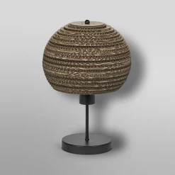 OSRAM pöytävalaisin BALL, ruskea, korkeus 39 cm, aaltopahvi, E27