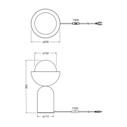 OSRAM pöytävalaisin Decor Bowl, sininen/vaaleanpunainen, teräs, E14