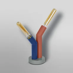 OSRAM pöytävalaisin Decor Straw, 2-lamppuinen, värikäs, teräs, E27