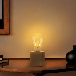 OSRAM pöytävalaisin Vintage 1906, puu, LED-lamppu E27