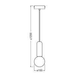 OSRAM riippuvalaisin Decor Concrete Mic, sininen, betoni, G9