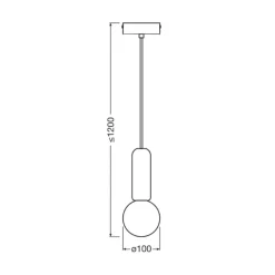 OSRAM riippuvalaisin Decor Concrete Mic, vihreä, betoni, G9