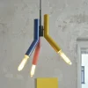 OSRAM riippuvalaisin Decor Straw, 3-lamppuinen, teräs, värikäs, E27