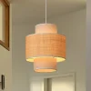 OSRAM riippuvalaisin Decor Wrap Cylinder, beige, rami, pellava