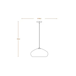 OSRAM riippuvalaisin DROP, ruskea, Ø 40 cm, aaltopahvi, E27