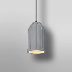 OSRAM riippuvalo CONCRETE SIM, harmaa, Ø 12 cm, betoni, E27