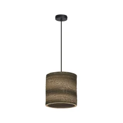 OSRAM riippuvalo CYLINDER, 1-lamppuinen, ruskea, Ø 25 cm, aaltopahvi