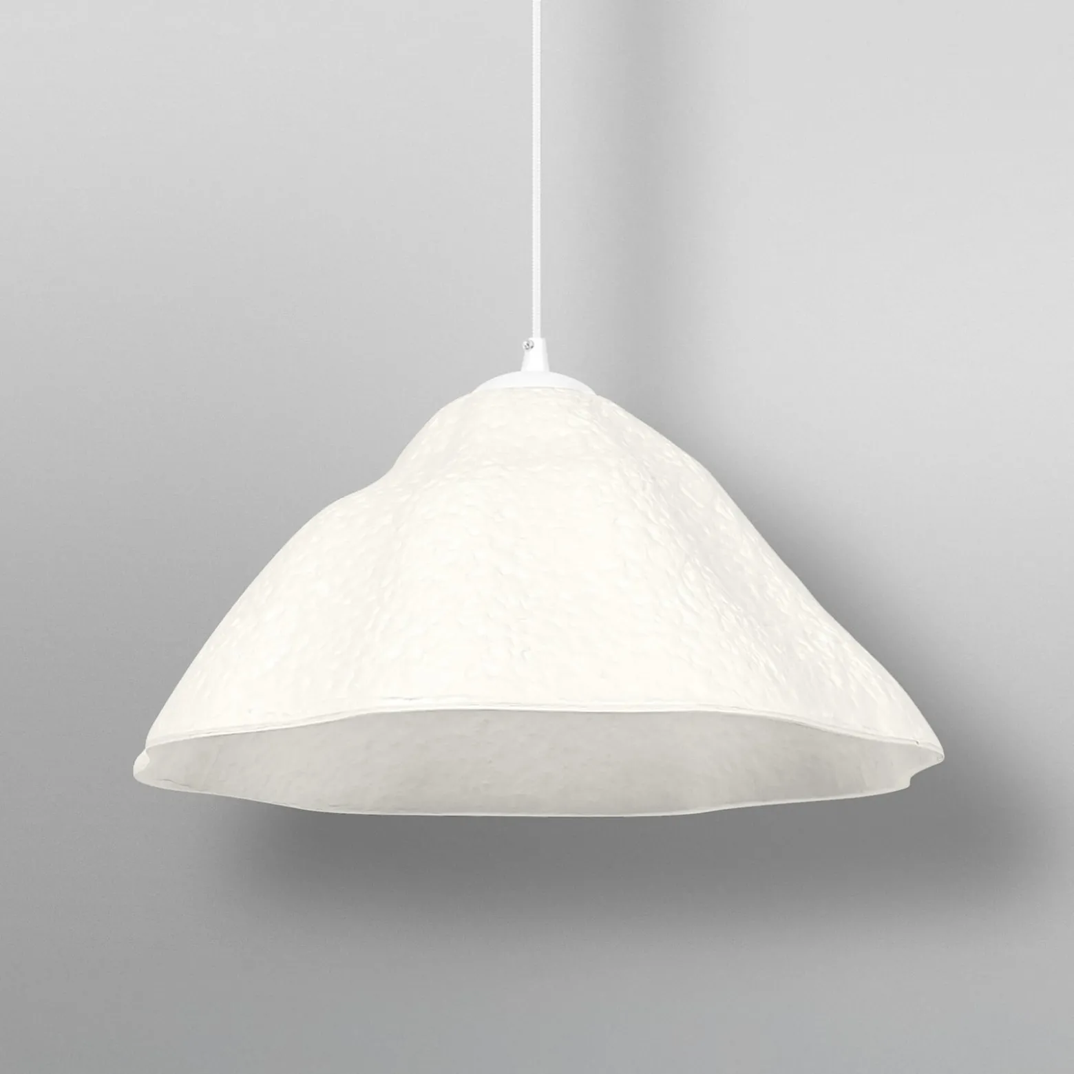 OSRAM riippuvalo Decor Lotus Leaf, 1-lamppuinen, valkoinen, paperi, E27