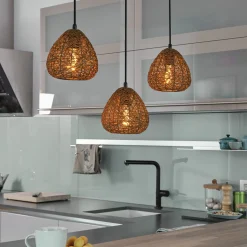 OSRAM riippuvalo Decor Paper Drop, 3-lamppuinen, pitkä, beige, E27