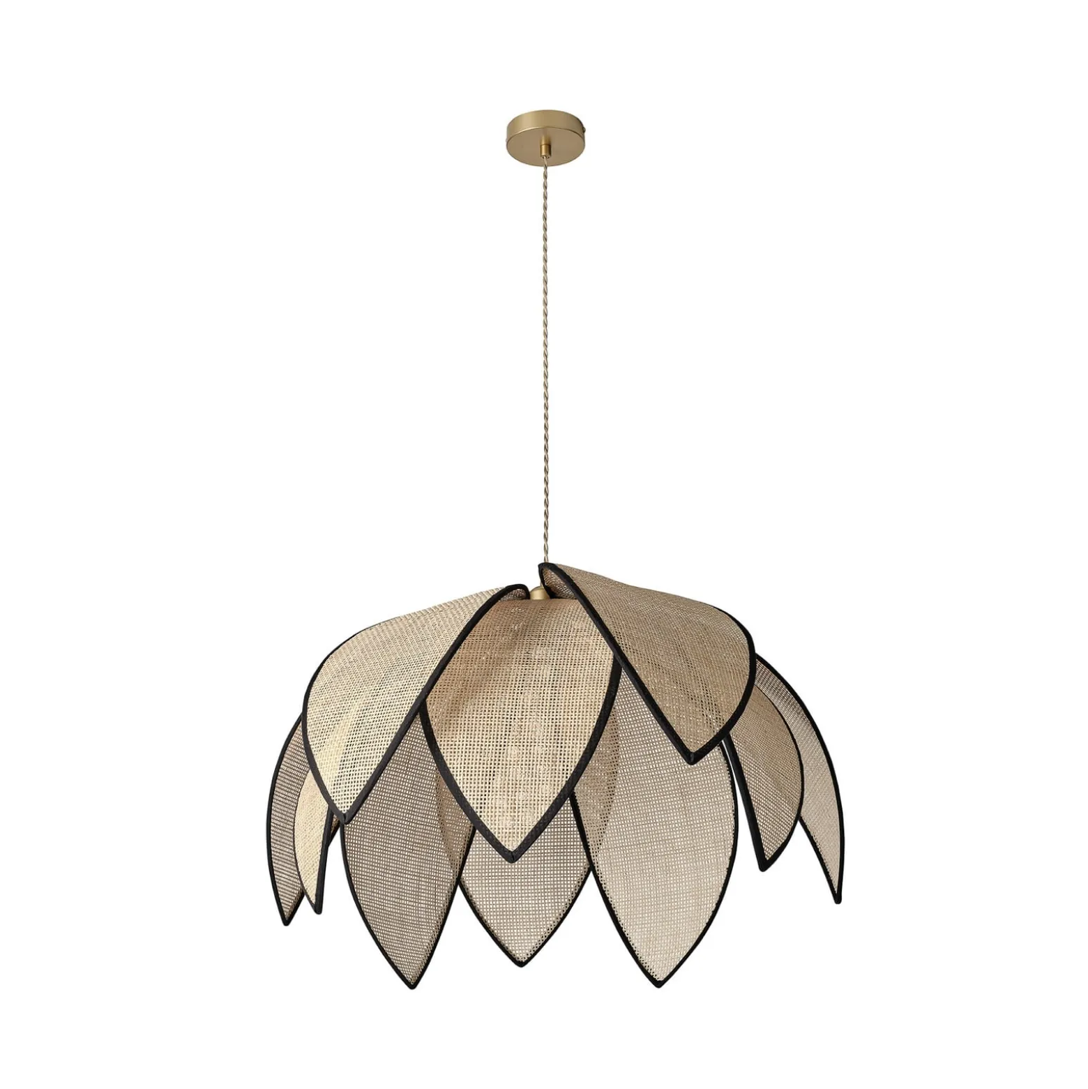 OSRAM riippuvalo Decor Rattan Lotus, Ø 67 cm, beige, E27