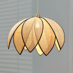 OSRAM riippuvalo Decor Rattan Lotus, Ø 67 cm, beige, E27