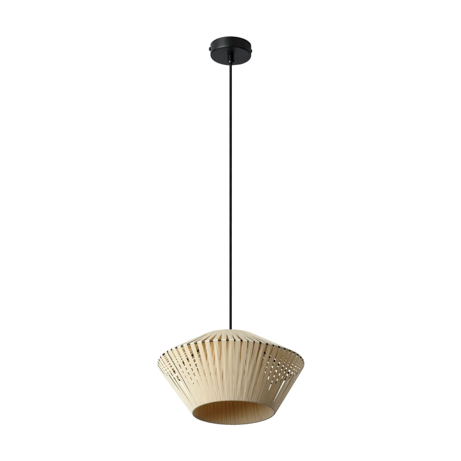 OSRAM riippuvalo Decor Stripes Ø 30,5 cm, beige, tekstiili, E27