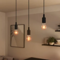 OSRAM riippuvalo VINTAGE 1906 BELL musta muovi Ø 9 cm