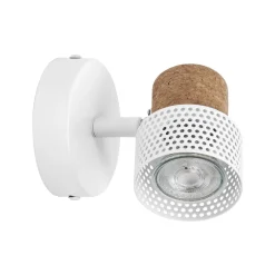 OSRAM seinäkohdevalaisin CORK, valkoinen, 1 spotti, GU10-LED, 927, himmennettävä