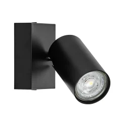 OSRAM seinäkohdevalaisin OCTAGON musta 1-lamppuinen GU10-LED 927 himmennettävä