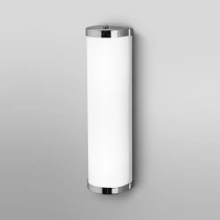 OSRAM seinälamppu BATHROOM, kromi, pituus 32 cm, metalli/lasi, IP44