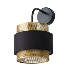 OSRAM seinävalaisin Decor Hornet, 1-lamppuinen, musta/kultainen, E27