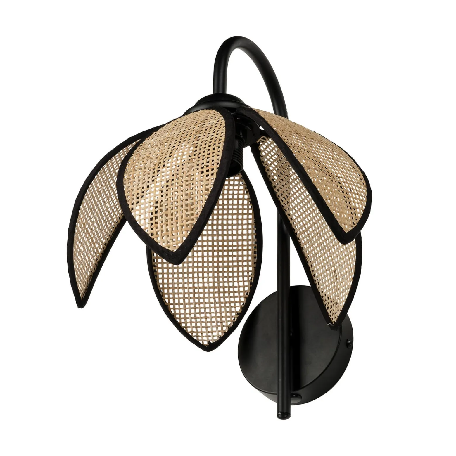 OSRAM seinävalaisin Decor Rattan Lotus, beige/musta, E27