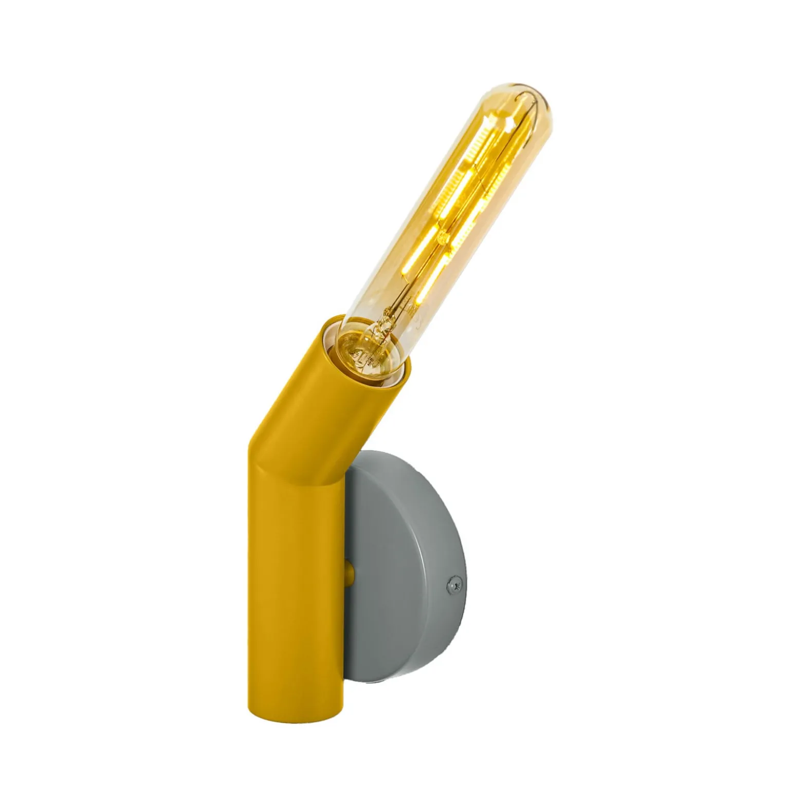 OSRAM seinävalaisin Decor Straw, 1-lamppuinen, harmaa/keltainen, teräs, E27