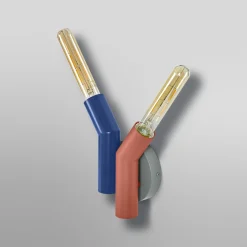 OSRAM seinävalaisin Decor Straw, 2-lamppuinen, värikäs, teräs, E27