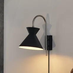 OSRAM seinävalaisin Decor Waist, teräs, musta, E27, pistoke