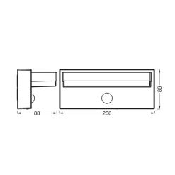 OSRAM seinävalaisin ENDURA STYLE ROBUST, harmaa, anturi IP54 USB
