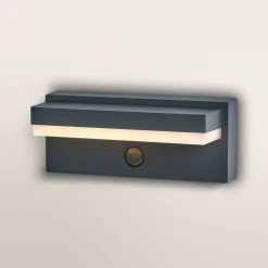 OSRAM seinävalaisin ENDURA STYLE ROBUST, harmaa, anturi IP54 USB