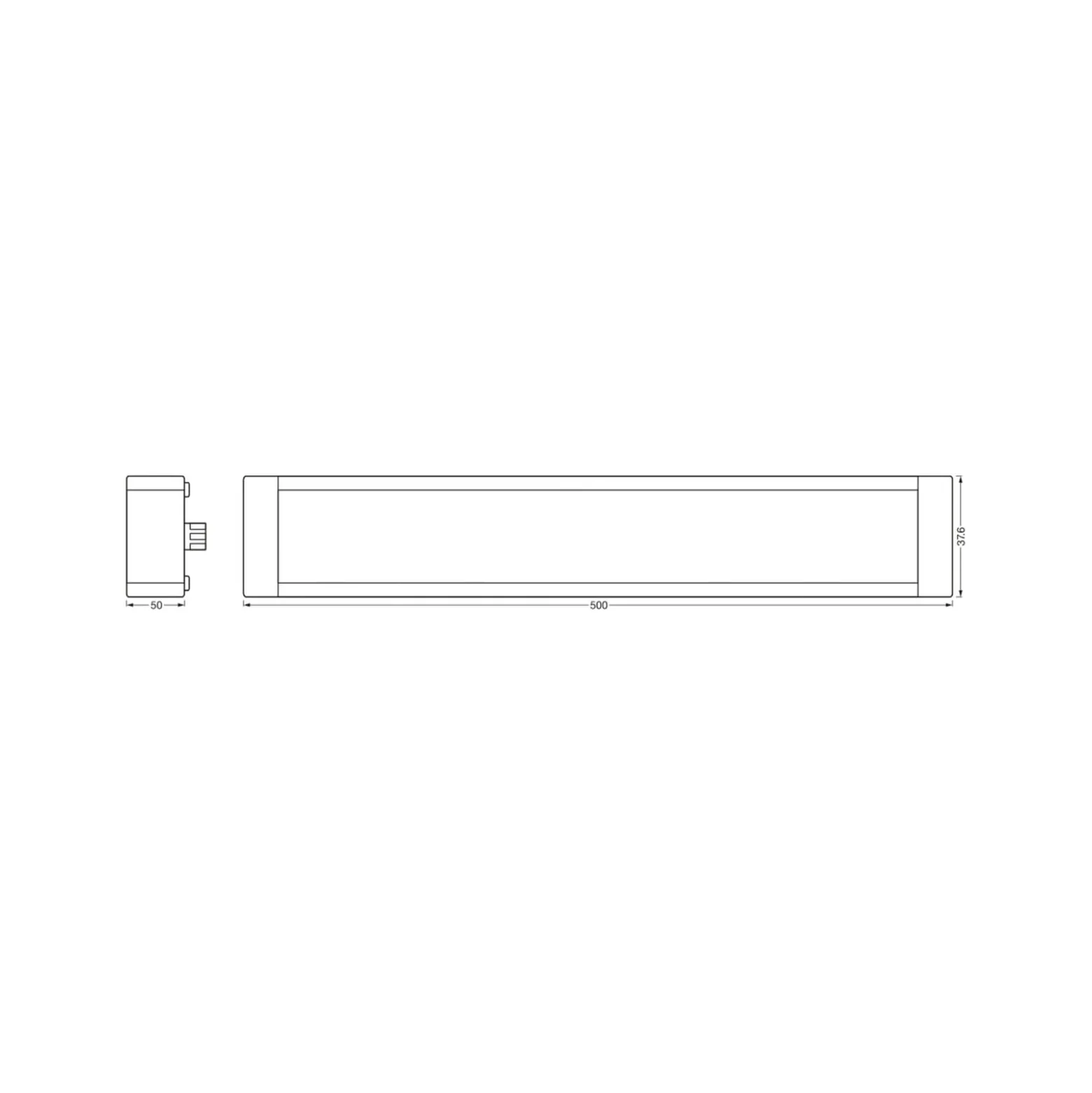OSRAM SMART+ WiFi LED-kaapinalusvalaisin UNDERCABINET, valkoinen 50 cm