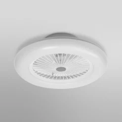 OSRAM SMART+ WiFi LED-kattotuuletin ROUND valkoinen hiljainen 55 cm