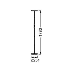 OSRAM SMART+ WiFi LED-lattiavalaisin, musta, ylös/alas, RGB CCT
