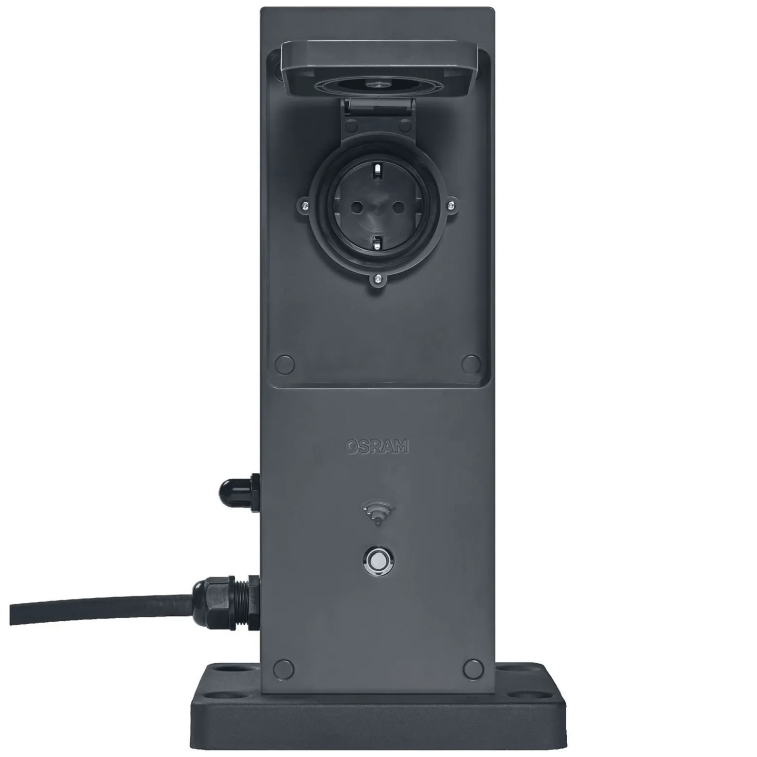 OSRAM SMART+ WiFi-pistorasia, antrasiitti, IP44, 2-osainen