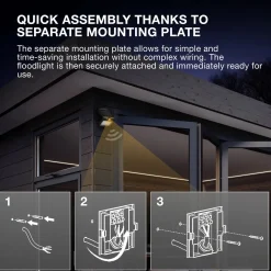 OSRAM Solar kohdevalaisin ENDURA, 30 W, anturi, 4 000 K IP65