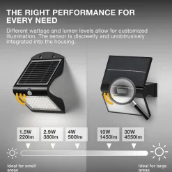 OSRAM Solar kohdevalaisin ENDURA, 30 W, anturi, 4 000 K IP65