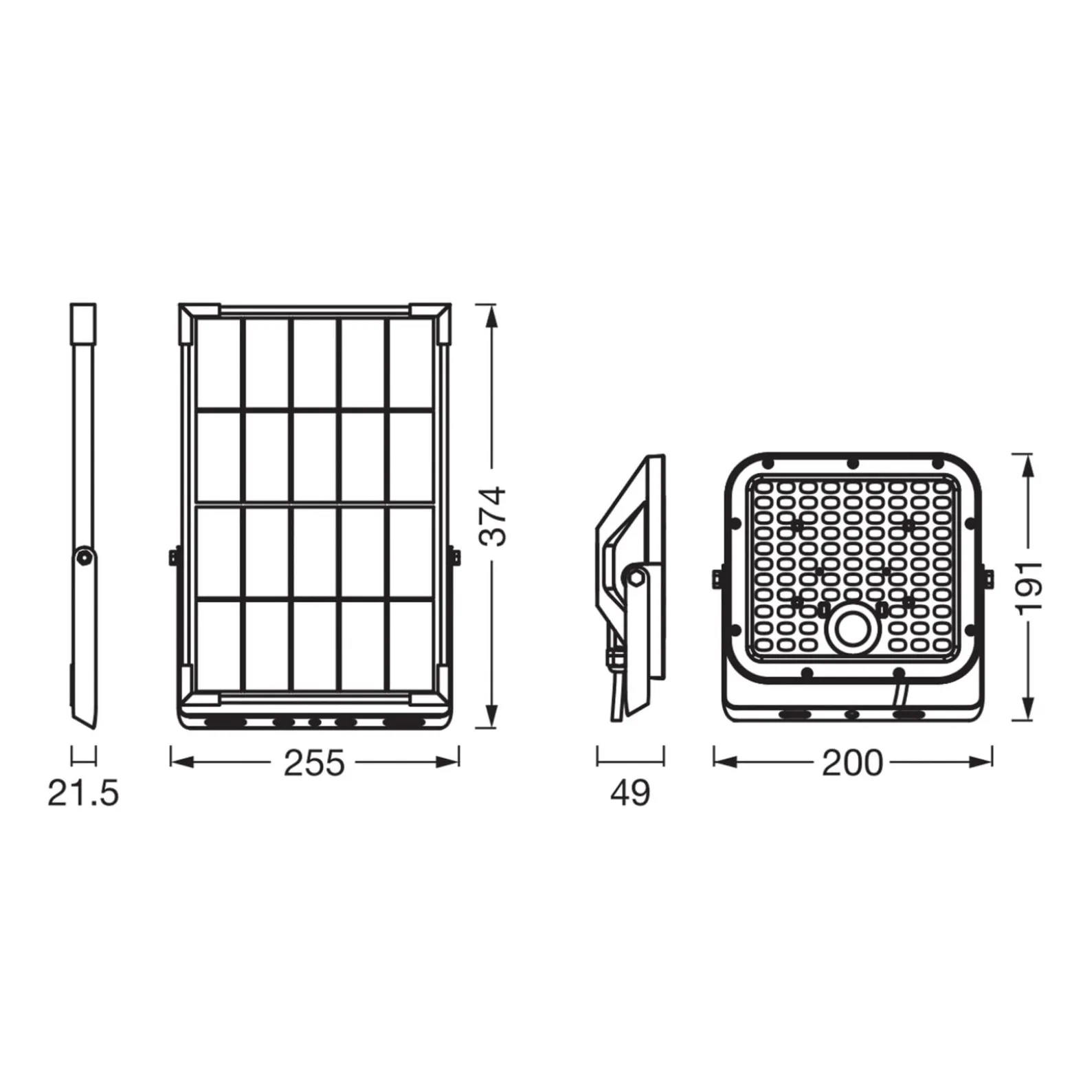 OSRAM Solar kohdevalaisin ENDURA, 30 W, anturi, 4 000 K IP65
