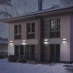 OSRAM Solar-seinälamppu ENDURA STYLE UPDOWN harmaa, anturi, IP54